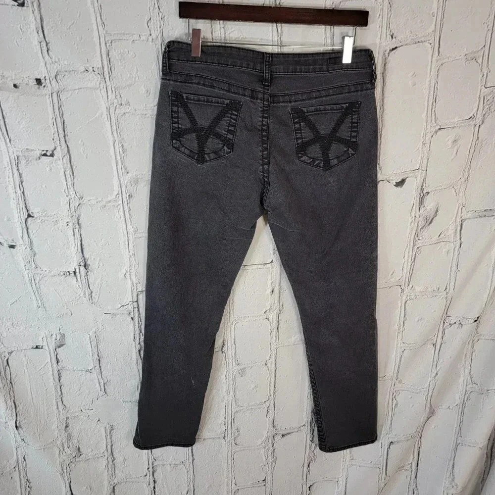 Kut FROM THE KLOTH Womens Black Straight Leg Jeans Casual Denim Everyday Wear 10